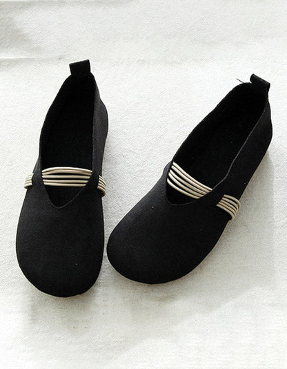 Women's Suede Light Weight Retro Flat Shoes