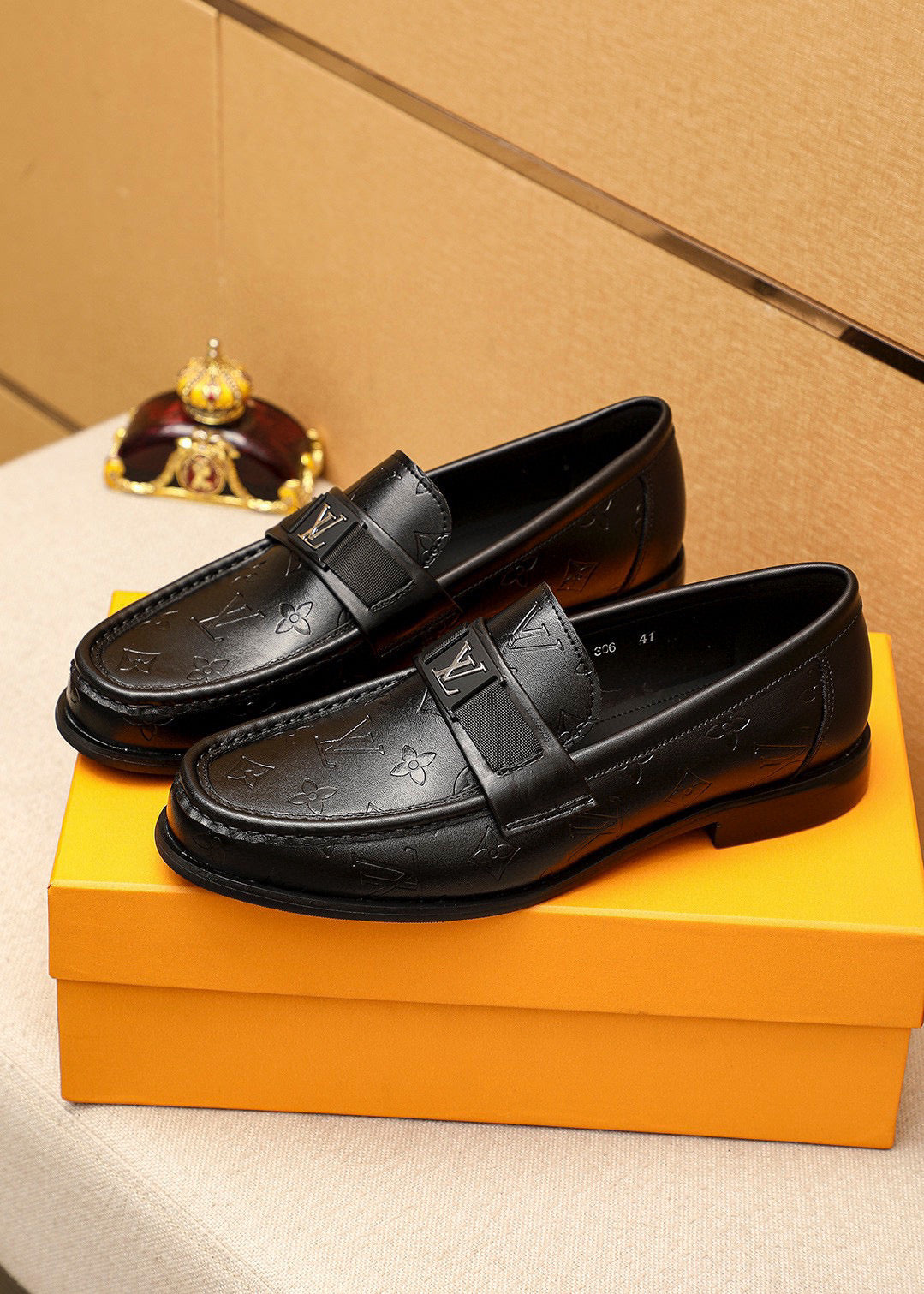 Lvv fashion printed leather shoes 0725073009