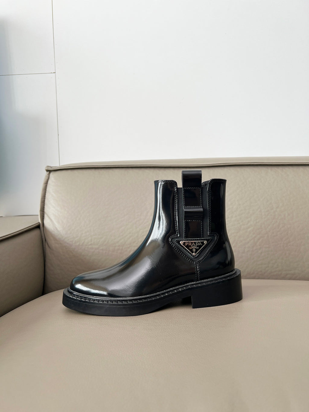 Prd new patent leather high-top boots 0725091501