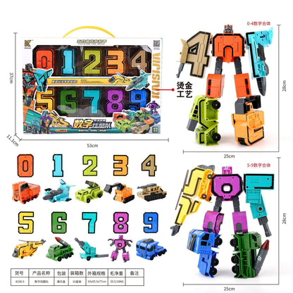 🔥2023 Hot Sale🔥Toy Deformation Number Transform Robot gyerekeknek