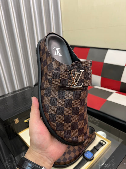 Lvv fashion casual plaid slippers 0725082903