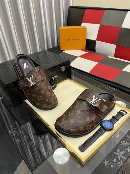 Lvv fashion casual printed slippers 0725082902