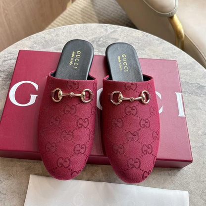 GG horse bit buckle slippers 0725101406