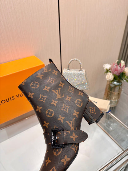 Lvv fashion printing new 4.5cm short boots 0725102002