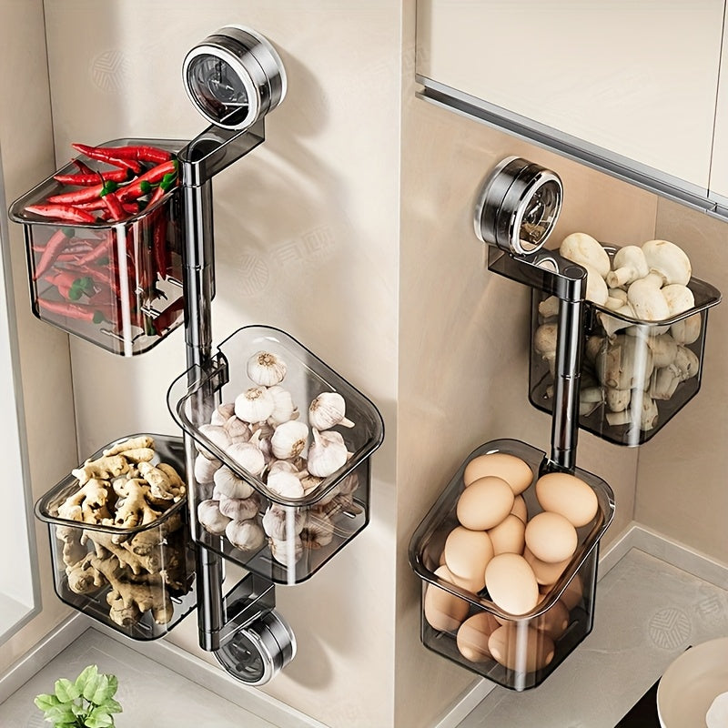 Rotating Organizer Suction Cup Kitchen Shelf