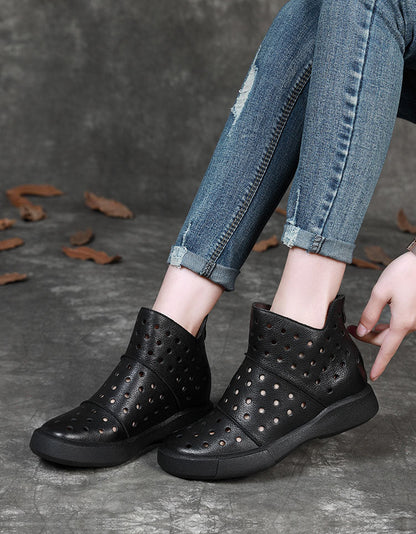 Handmade Comfortable Hollow Breathable Summer Boots 35-42