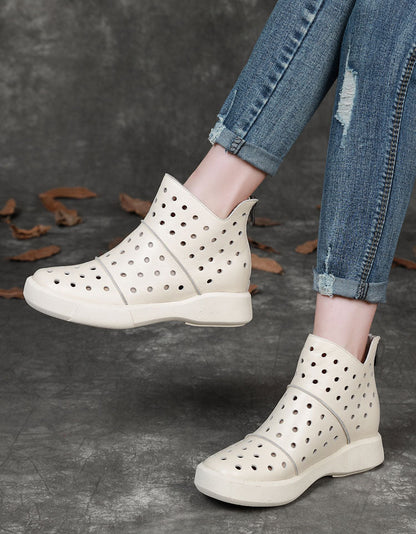 Handmade Comfortable Hollow Breathable Summer Boots 35-42