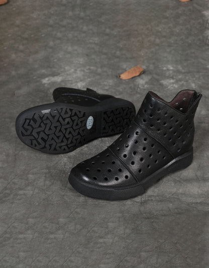 Handmade Comfortable Hollow Breathable Summer Boots 35-42