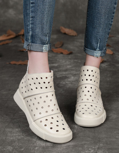 Handmade Comfortable Hollow Breathable Summer Boots 35-42